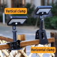 thumbnail image 5 of MEHOOM Clip on Solar Lights Outdoor Waterproof with Motion Sensor, 96 LEDs, 3 Color Modes, 360° Adjustable for Fence,Deck, 1 pack, 5 of 11