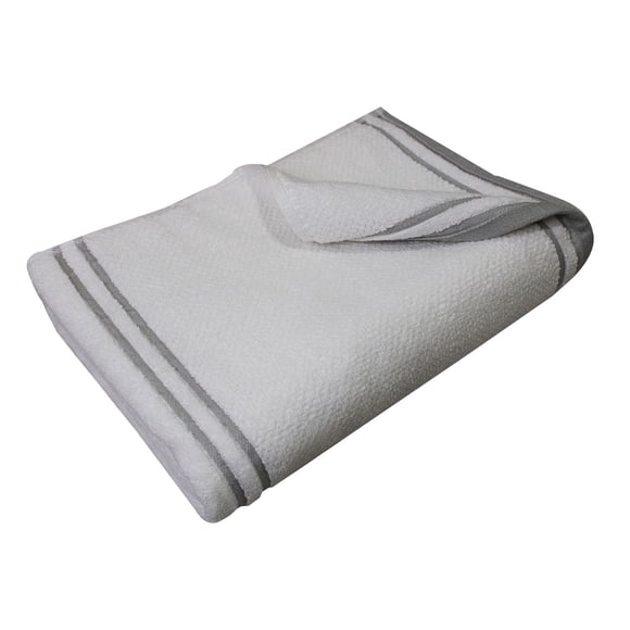 Hometrends Fashion Bath Towel, White, 1 Piece