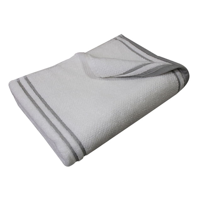 Hometrends Fashion Bath Towel, White, 1 Piece