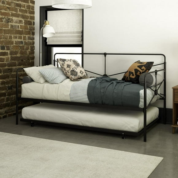 Leopold Metal Daybed, Black, Twin/Twin Size