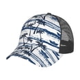 thumbnail image 6 of Lsque Palm Tree Printed Trucker Hat - Baseball Cap for Men Women - Breathable Mesh Side, Adjustable Fit - for Casual Wear, 6 of 7