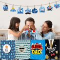 thumbnail image 3 of 16 Pcs Father's Day Bags Father's Day Gift Bags Father's Day Party Favors Bags for Dad Grandpa Father's Day Party Supplie, blue black, 3 of 4