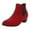 Red, variant on HBFAGFB Womens Ankle Boots Comfortable Pointed Flat Heel High Top Boots Trendy Fall Shoes Black Size 40