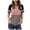 Pink, variant on Povozer Womens Crewneck Tops Casual Printed Tops Short Sleeve T Shirt(Gray,M)