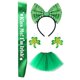 thumbnail image 4 of Saint Patrick Costume Set Shamrock Earrings,Bows Headband Mini Tutus Sash for Party Costume Irish Festival Accessories, 4 of 4