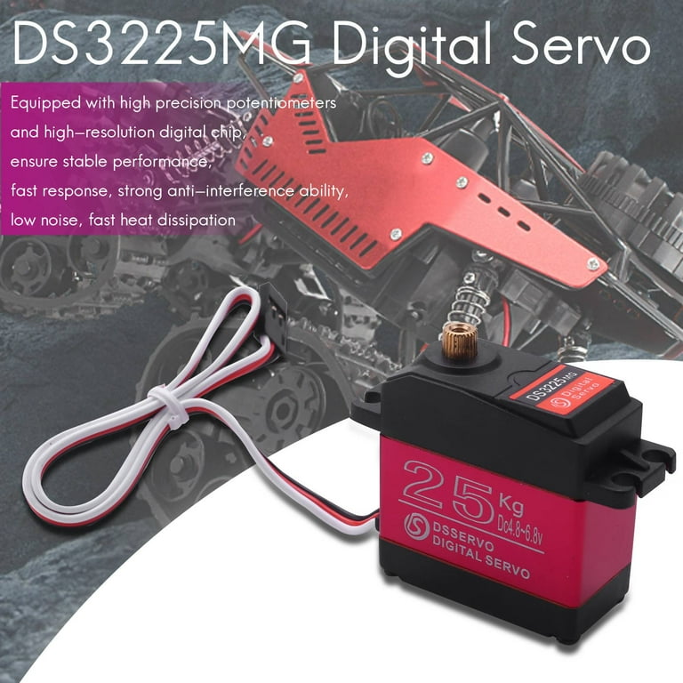 25KG Digital Metal Servo for RC Car Robot 270° from Pastall on Tindie