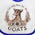 thumbnail image 4 of Inktastic I'm Only Here for the Goats Boys or Girls Baby Bib, 4 of 4