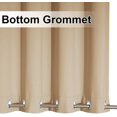 thumbnail image 5 of Weighted Outdoor Curtains for Patio Waterproof 84 inches Long 2 Panels, Windproof Drapes Top & Bottom Grommets, Thermal Insulated Blinds Keep Privacy for Yard/Porch, Biscotti Beige, 52" Wide, 5 of 9