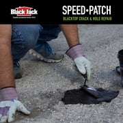 Black Jack Speed-Patch Blacktop Crack & Hole Repair - 10 lbs., Ready-To-Use Asphalt Patching Compound, Asphalt Crack Filler, Asphalt Patch, 10 lb.