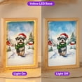 thumbnail image 2 of Hello Winter Schnauzer Frosty Morning Walk Welcome Snowy Christmas Acrylic Plaque with Wood Photo Frame Box Miniature Schnauzer Dog Lover Light Box - 02018, 2 of 5
