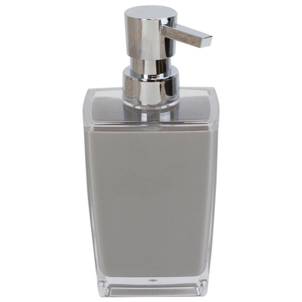 Home Basics Grey Soap Dispenser