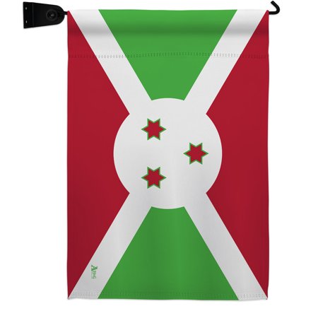 Burundi Garden Flag Set Nationality 13 X18.5 Double-Sided Yard Banner