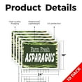 thumbnail image 2 of Farm Fresh Asparagus Yard Sign 10 Pack of 18 Inch x 24 Inch Single Sided Weatherproof Heavy-Duty Plastic with Stake | Local Vegetables, Healthy Choices, Freshly Picked | Made in USA, 2 of 7