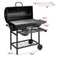 thumbnail image 4 of Asador Tipo Barril De Carbón Con Gran Área De Cocción Móvil Color Negro, 4 of 5
