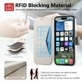 thumbnail image 5 of ELEHOLD Case for iPhone 16 Plus,2 in 1 Detachabl Wallet Plating Clear Case with Card Holder[Compatible with MagSafe Accessories],Silver, 5 of 11