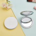 thumbnail image 2 of Zcooooool Round Folding Makeup Mirror 8 CM - Professional Double-Sided With One Side Enlarged - PU Surface Pocket Compact Mirror for Handbag, 2 of 8