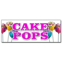 12" CAKE POPS DECAL sticker on a stick gifts holiday homemade snack fresh
