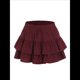 thumbnail image 3 of Shorts Holgados para Mujer, Estilo Bohemio, con Volantes, con Diseño de Mariposas en , Minifaldas de Cintura Alta, Shorts Casuales Rojo M, 3 of 8