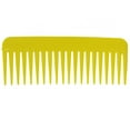 thumbnail image 3 of Langgg Comb Plastic Scalp Care Head Massage Round Teeth Comb Home Self Hairdressing Salon Tool, Yellow, 3 of 9