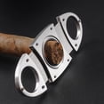 thumbnail image 5 of Cigar Cutter Guillotine – Stainless Steel Smooth Cigar Clippers Double Cut Blade – Exquisite Cigar Accessories for Cigar Enthusiasts (1 PC), 5 of 6