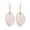 Rose Gold, variant on Jiaroswwei Tree Leaf Shape Alloy Hollow Bright Dangle Hook Earrings Fashion Jewelry for Wedding