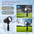 thumbnail image 6 of GVN Snowflake Projection Light, Christmas Outdoor High Definition Single Head Snowflake Light, LED Snowfall Spotlight with IP65 Waterproof Rating, 6 of 9