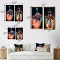 thumbnail image 4 of Designart "Dancer in Translucent Light I" Woman Fashion Photography Framed Wall Art Set Of 2 - Glam Multicolor Frame Gallery Set For Office Decor, 4 of 6