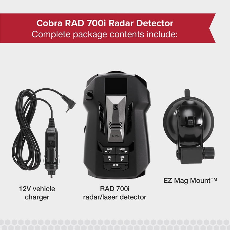 Cobra RAD 700i Laser Radar Detector, Advanced Detection, AutoLearn