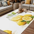 thumbnail image 2 of Fsddascl Lemon Outdoor Rug for Patio/Deck/Porch, Non-Slip Large Area Rug 4 x 6 Ft, Summer Fruit Nature Country Watercolor Yellow Indoor Outdoor Rugs Washable Area Rugs, Reversible Camping Rug Carpet, 2 of 5