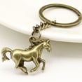 thumbnail image 6 of Jiibva 4Pcs Racing Horse Pendant Key Chain Running Horse Metal Keychain Vintage Pendant Keyring Jewelry Pendant For Bags, 6 of 7