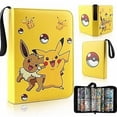 thumbnail image 1 of Card Binder 4 Pockets, 400 Pockets Card Holder, 120 Styles to Choose from, Card Binder for Card Game Collection Box Fits Cards with 50 Removable Sleeves Display Storage Carrying Case HLX 025 400 Card, 1 of 5