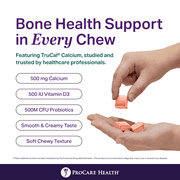 ProCare Health Calcium Soft Chew 500mg - Peaches and Cream Size: 30 Count