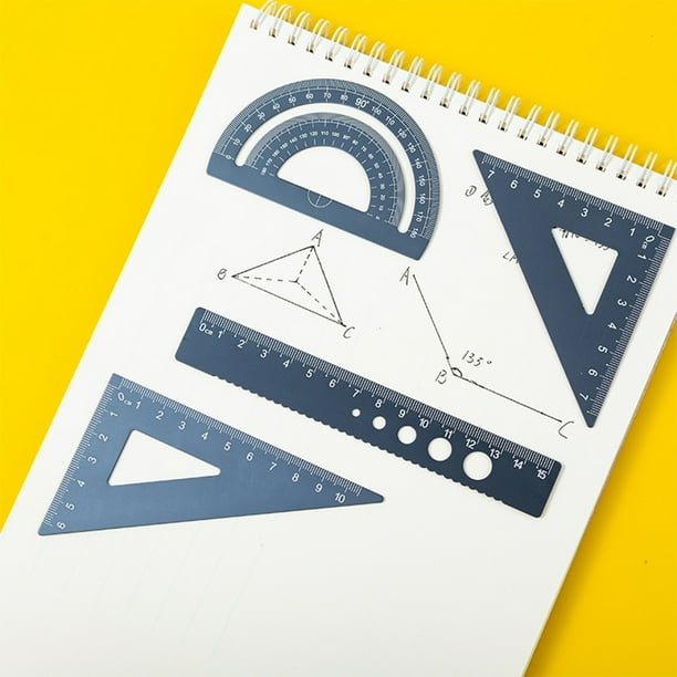 Aofa 4Pcs Set Triangular Architect Scale Ruler Set Scale Ruler