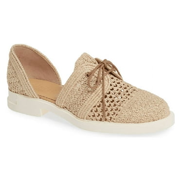 Camper BEIGE Iman D'orsay Derby Flat Shoes, 11US, 41EU