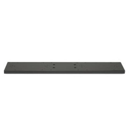 Leather Mail Plate - Architectural Mailboxes 5114B Quad Spreader for Standard Posts - For Coronado/Bellevue Add 4 Universal Adapter Plates - Item No. 5530 - Black
