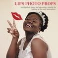 thumbnail image 3 of 40pcs Handheld Lips Props Creative Photo Prop Glitter Paper Lips Party Props, 3 of 8