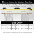 thumbnail image 2 of MERIVILLE 1-Inch Diameter Ardmore Single Window Treatment Curtain Rod, 28-Inch to 48-Inch, Royal Gold, 2 of 8