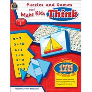 Puzzles and Games That Make Kids Think, Grade 1 (Paperback)