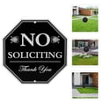 thumbnail image 3 of KAKOWELY Practical No Soliciting Sign Window Sign No Soliciting Sign for Front Door,9.84"X9.84"X0.04", 3 of 5