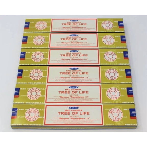 Satya Nag Champa Tree Of Life Incense Sticks 180 Grams Box (15G X 12)