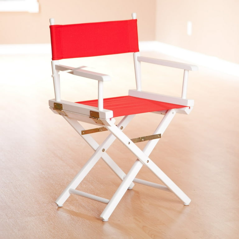 Casual Home 200 00 021 10 18 in. Directors Chair Natural Frame with Navy Blue Canvas Walmart