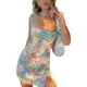 thumbnail image 5 of SAYOO Vestido ajustado con abertura para mujer, cuello barco, sin mangas, de una pieza SAYOO Sexy, 5 of 8