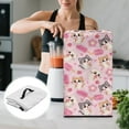 thumbnail image 5 of ZIATUBLES Cat Ice Cream Popsicle Flower Print Juicer Cover Dustproof Kitchen Appliance Cover Foldable Canvas Countertop Organized Decor Accessories with Top Carrying Handle, 8 "W x 8 "D x 17 "H, 5 of 7