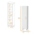 thumbnail image 7 of Miekor Furniture Storage Cabinet Buccan, Five Shelves, White Finish 123126, 7 of 7
