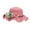 Hot Pink, variant on Head Wrap for 5 to 14Years Children's Sun Hat Girls Summer S-traw Hat Sun-screen Sun Hat Summer Princess Cap Baby Beach Cap