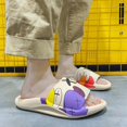thumbnail image 1 of CAROOTU Ultra-Soft Slippers Fashion Sesame Street Patterns Slide Shoes Thick Rubber, 1 of 6