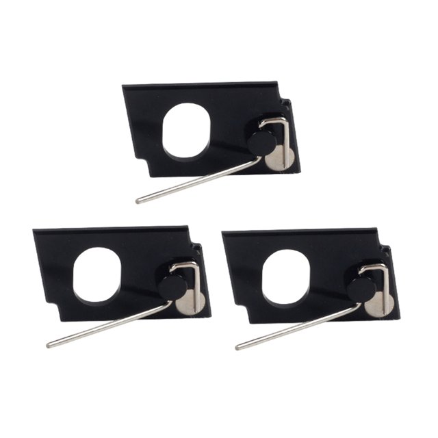 Wosthever Accesorios para de flecha, aleación resistente, fácil instalación, posición de aguja de acero ajustable, 3 piezas tiro y tiro con spg negro magnético