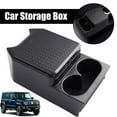 thumbnail image 2 of Rear Console Box with Storage Tray and Drink Holder for 5-Door Vehicles, Made of ABS Material, 2 of 8