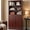 Classic Cherry Finish, variant on 75.2" Cherry 6-Tier Bookshelf,Bookcase with Doors for Living Room,Home Office