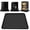 Black, variant on Mini Fridge Mat, 24"x24"X0.78" Mini Fridge Drip Trays Mat for Carpet Floor, Under Refrigerator Mat AC Conditioner Drip Pan, Silicone Mat for Refrigerators, Washing Machines, Dryers, Gray